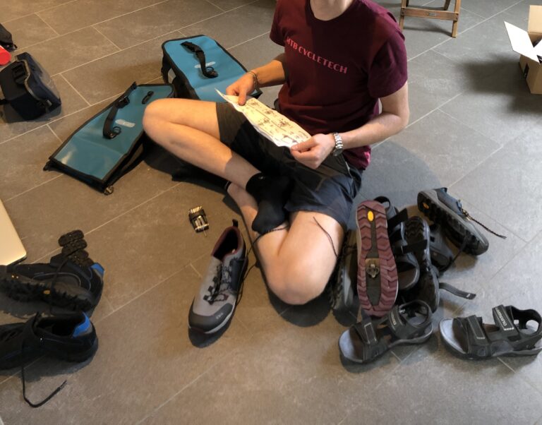 Preparing clipless pedals