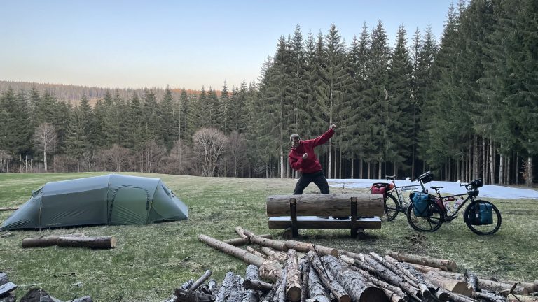 First night in tent